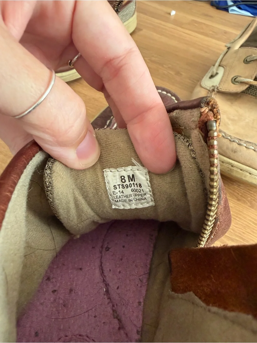 Sperry Two-Tone Brown and Tan Boat Shoes - Women's Flats